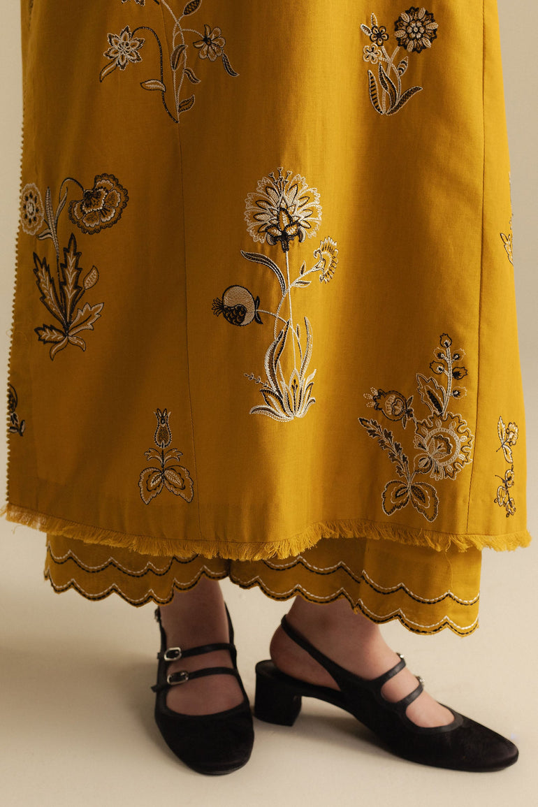 Zara ShahJahan - 3PC Dhanak Embroidered Suit - USME-015081