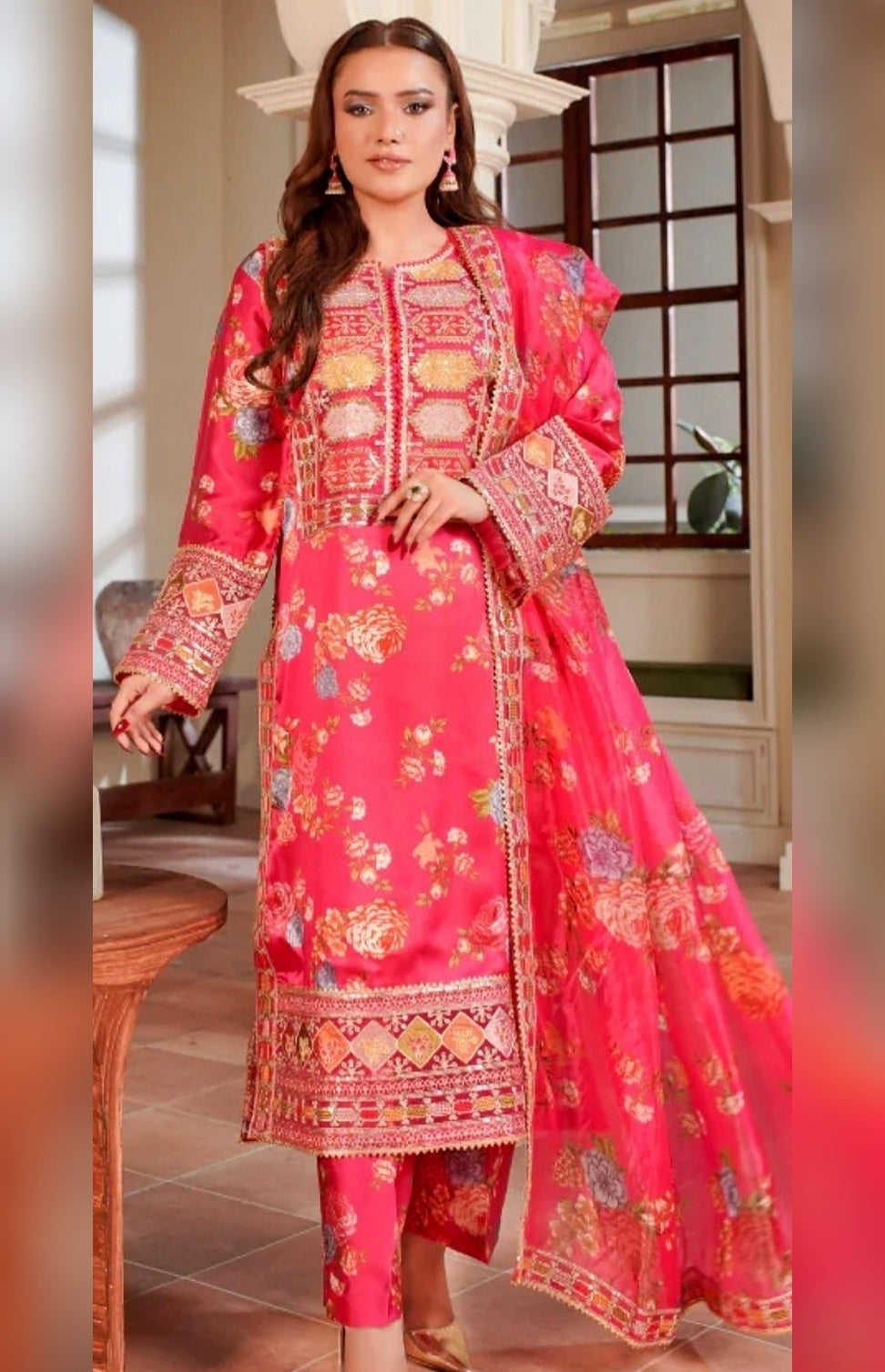 Aneelas - 3PC Luxury Embroidered Suit - USME-015069
