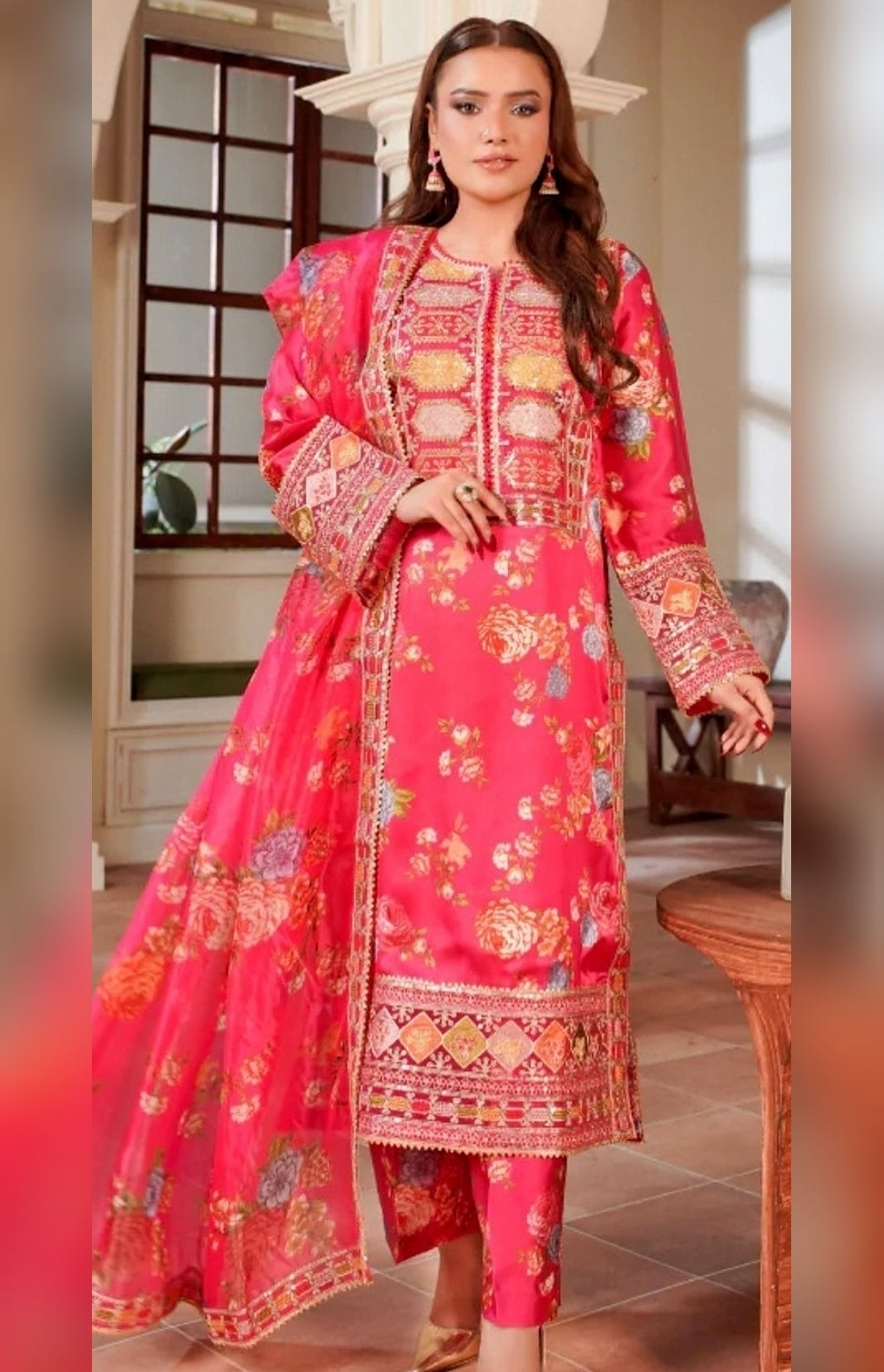 Aneelas - 3PC Luxury Embroidered Suit - USME-015069