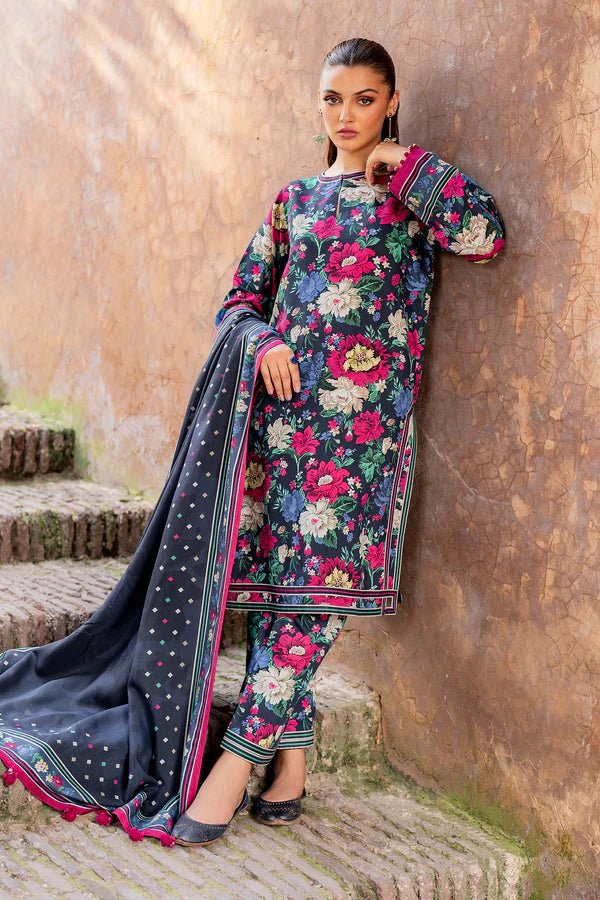 Baroque - 3PC Print Suit - USFA-09037