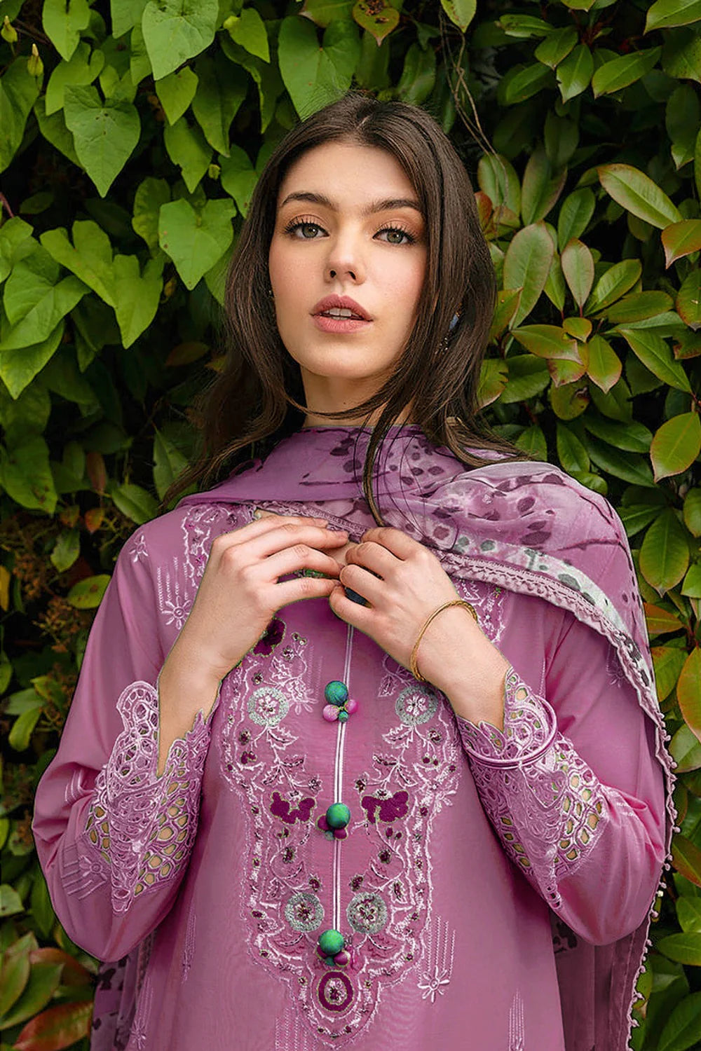 Mushq - 3PC Lawn Embroidered Suit - USME-090245