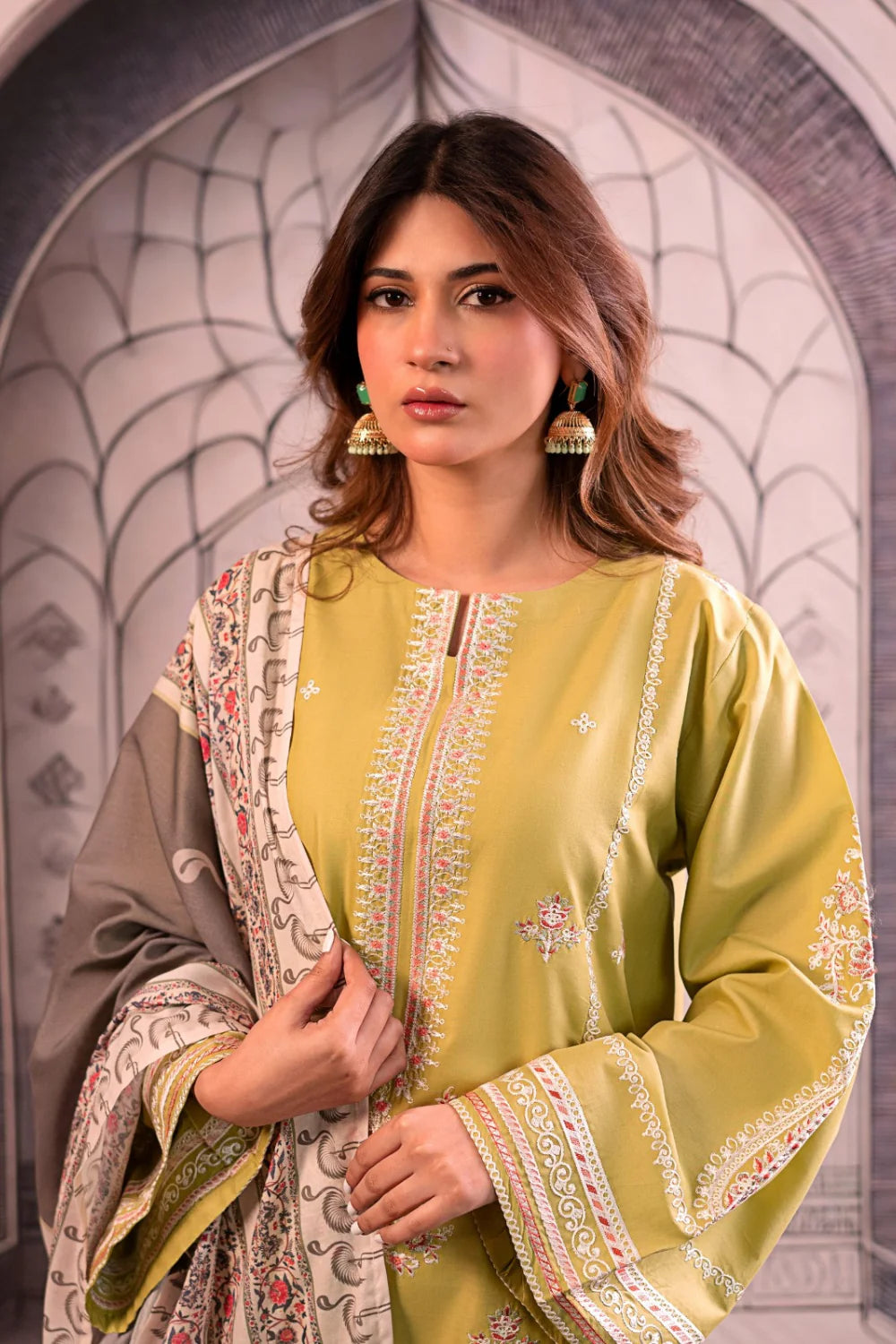 Urge - 3PC Lawn Embroidered Suit -USME-011091