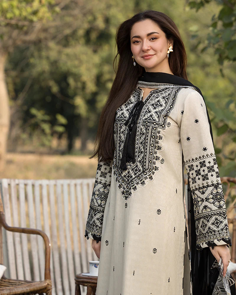ALLYS - 3PC Lawn Embroidered Suit - USME-012032
