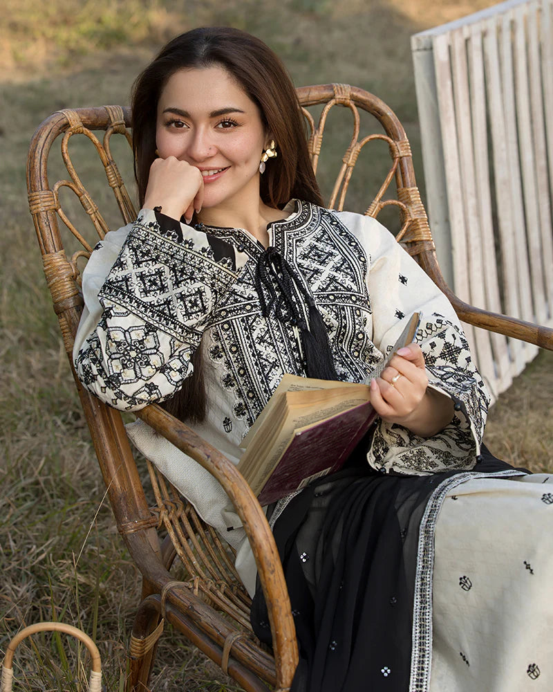 ALLYS - 3PC Lawn Embroidered Suit - USME-012032