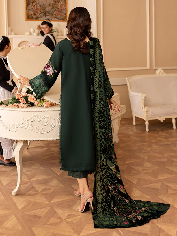 Zar Noor  - 3PC Lawn Embroidered Suit - USME-012039
