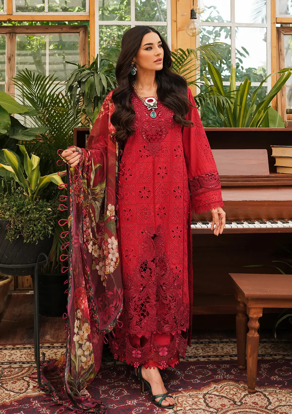 ELAF - 3PC Lawn Embroidered Suit - USME-012045