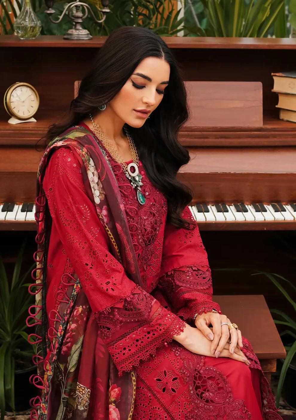 ELAF - 3PC Lawn Embroidered Suit - USME-012045