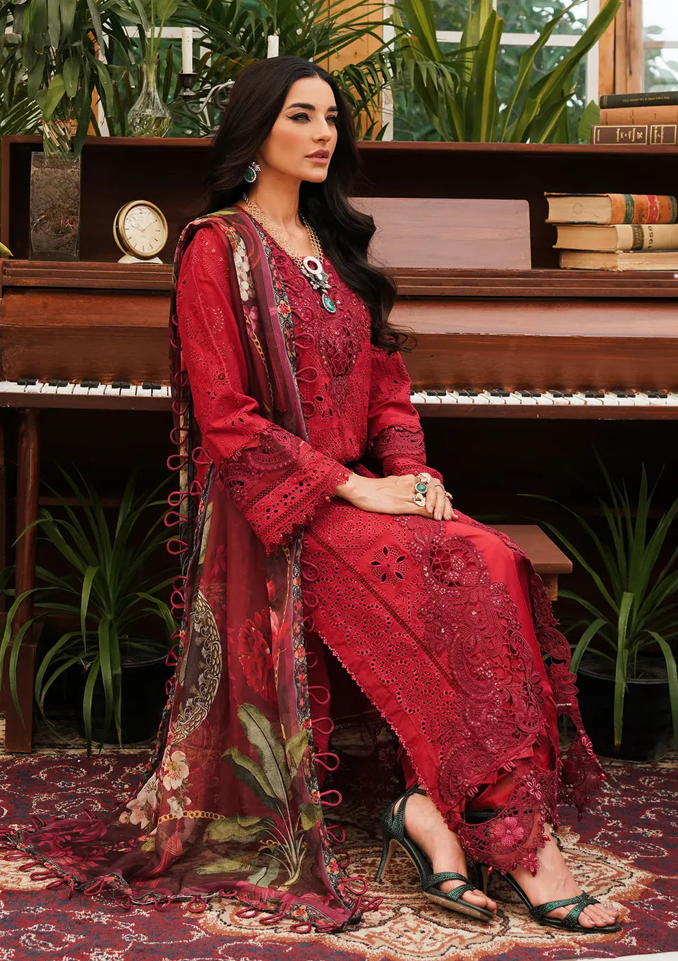 ELAF - 3PC Lawn Embroidered Suit - USME-012045
