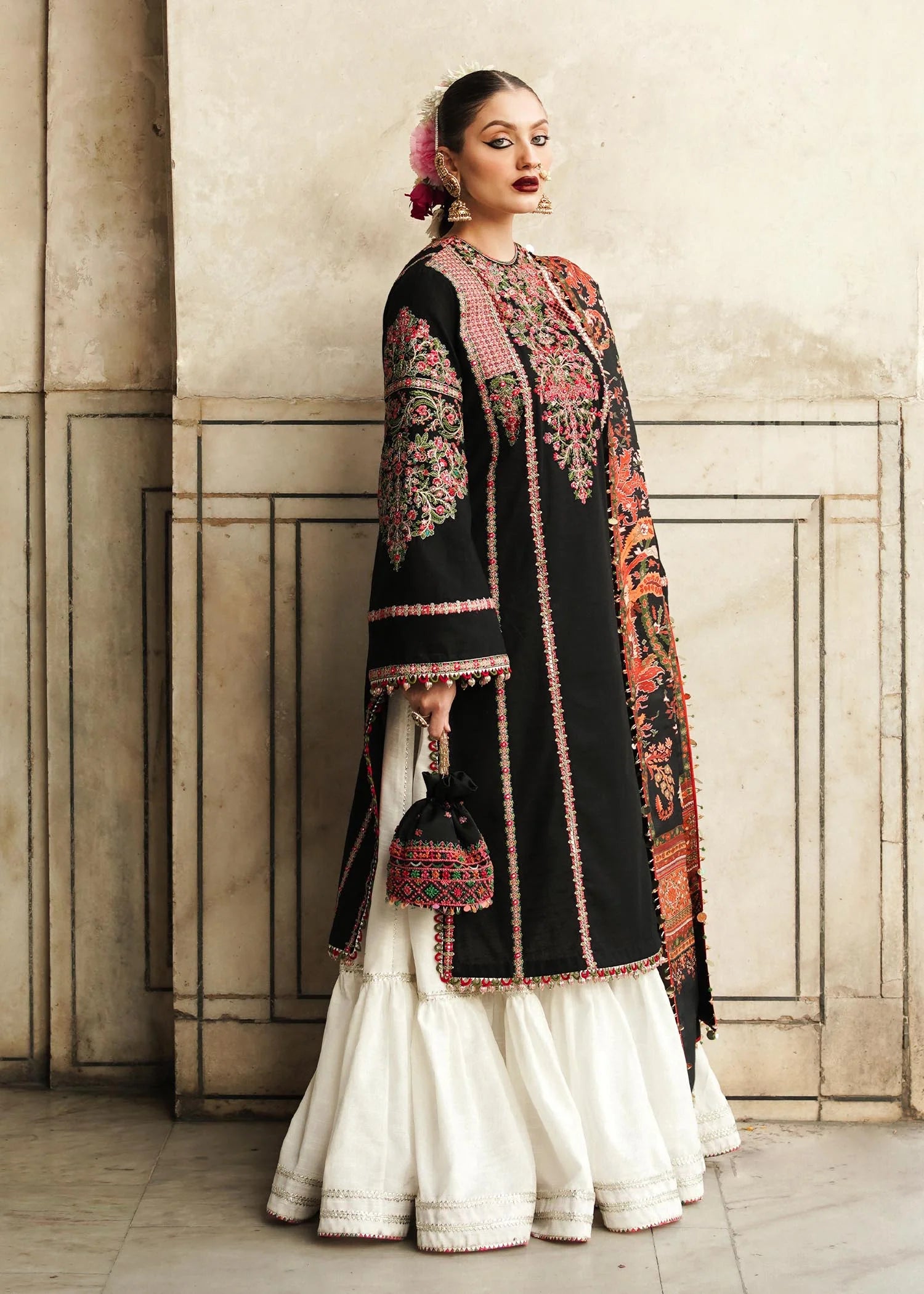 Hussain Rehar - 3PC Lawn Embroidered Suit - USME-012049