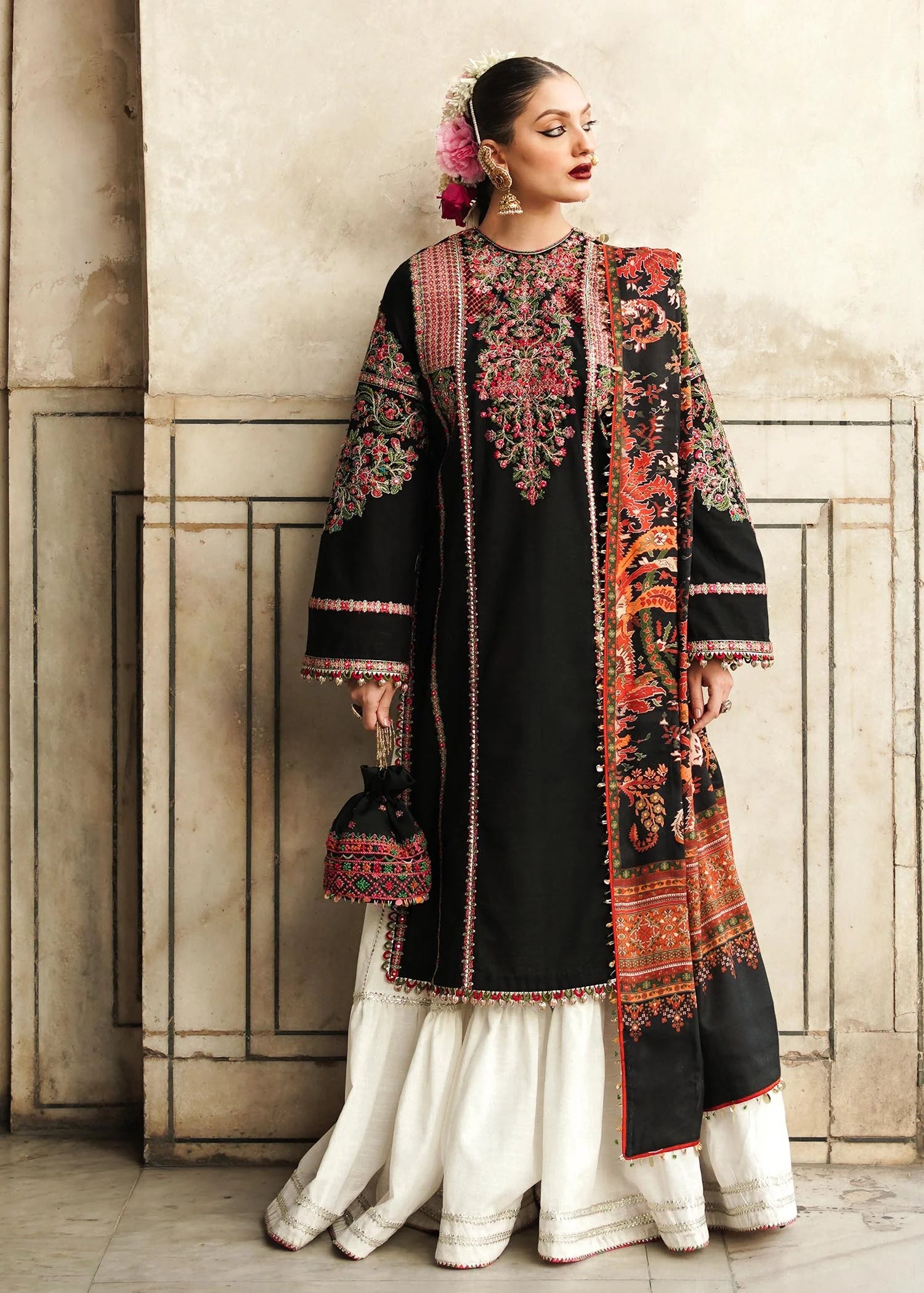 Hussain Rehar - 3PC Lawn Embroidered Suit - USME-012049