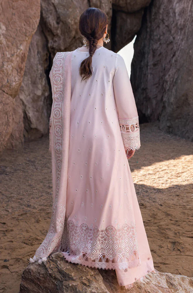 Qalamkar - 3PC Lawn Embroidered Suit - USME-012050