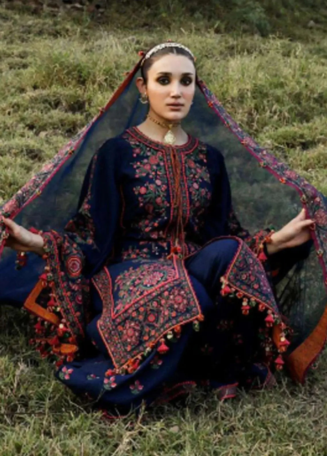 Hussain Rehar - 3PC Lawn Embroidered Suit - USME-012060