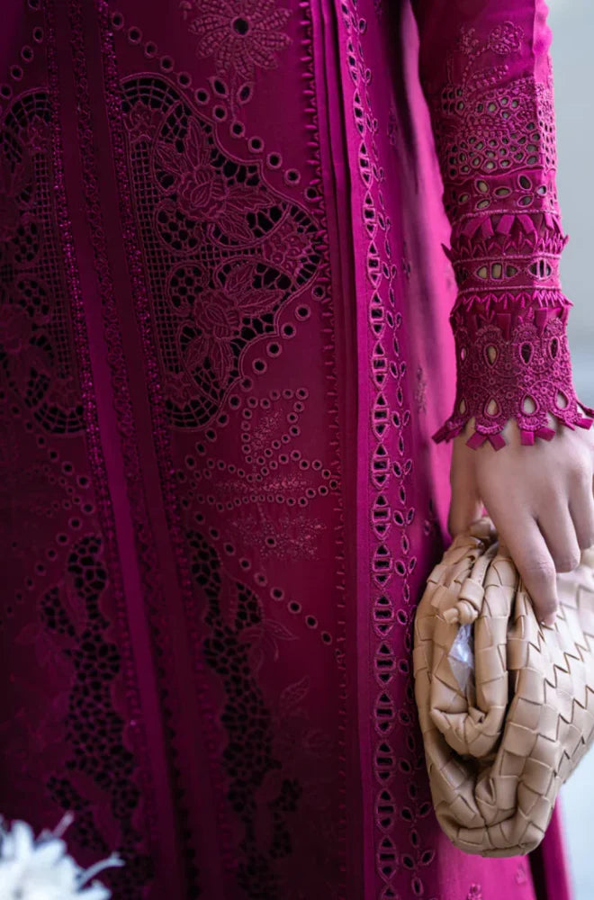 Qalamkar - 3PC Lawn Embroidered Suit - USME-012062