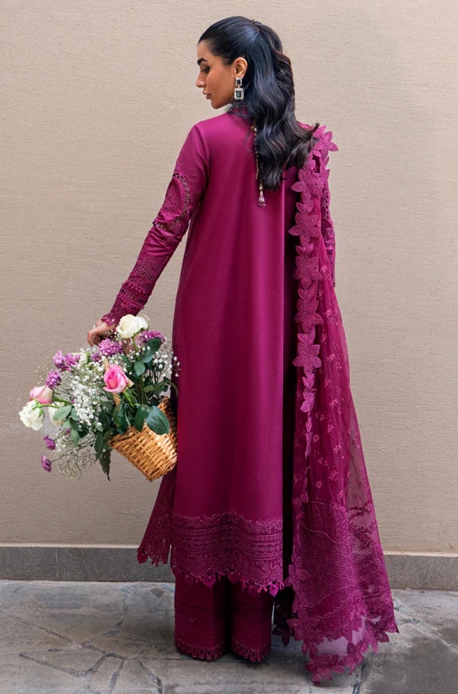 Qalamkar - 3PC Lawn Embroidered Suit - USME-012062