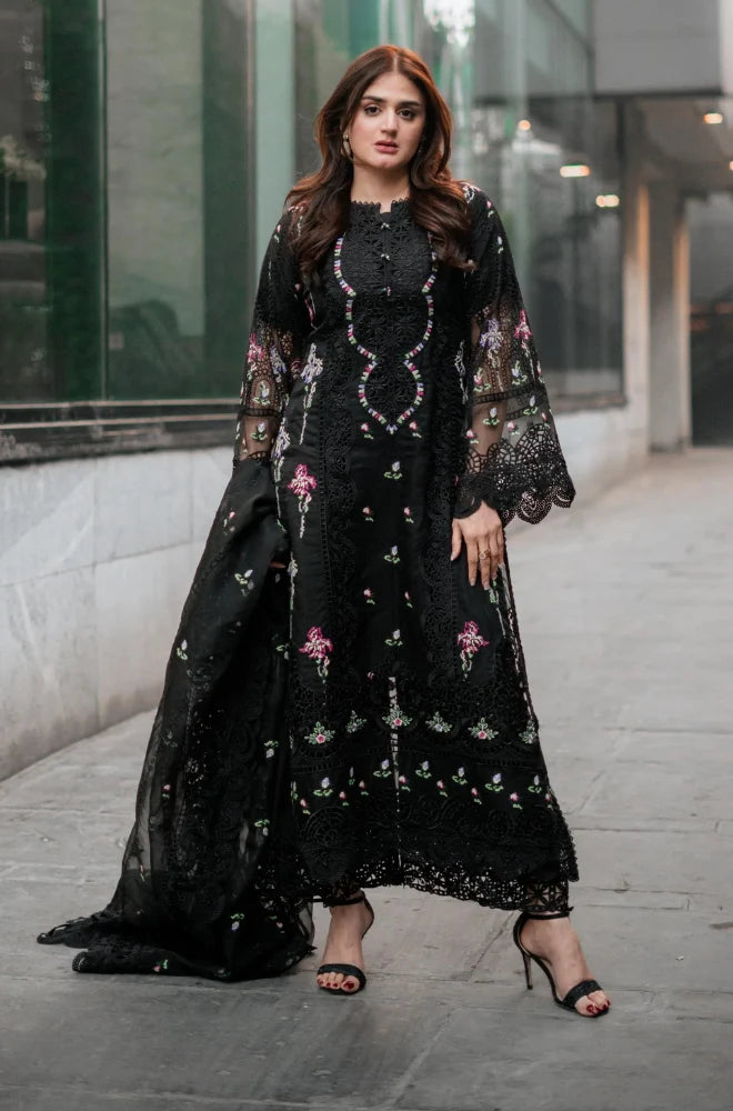 Qalamkar - 3PC Lawn Embroidered Suit - USME-012063
