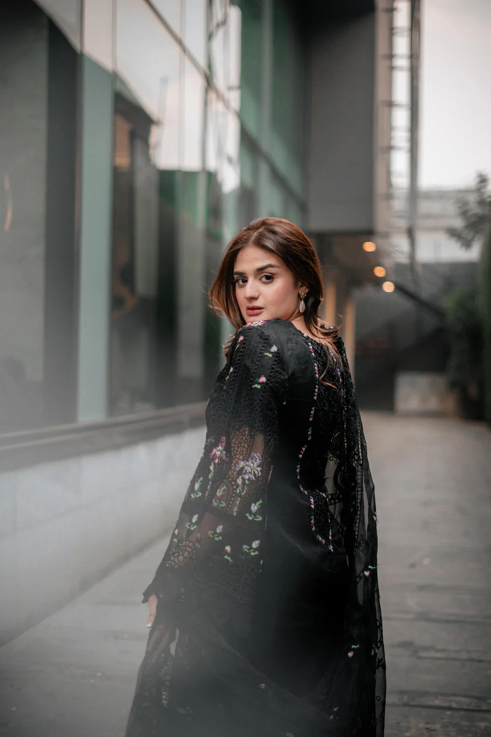Qalamkar - 3PC Lawn Embroidered Suit - USME-012063