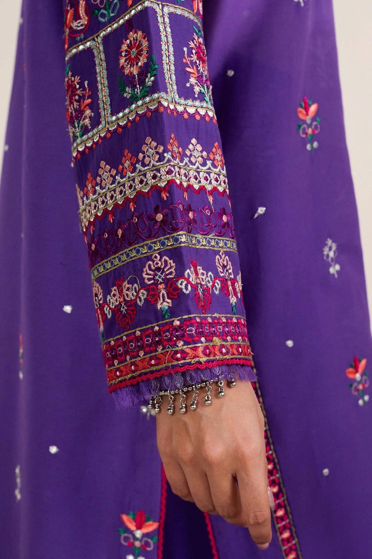 Zara Shah Jahan - Dhanak 3PC Embroidered Suit - USME-015048