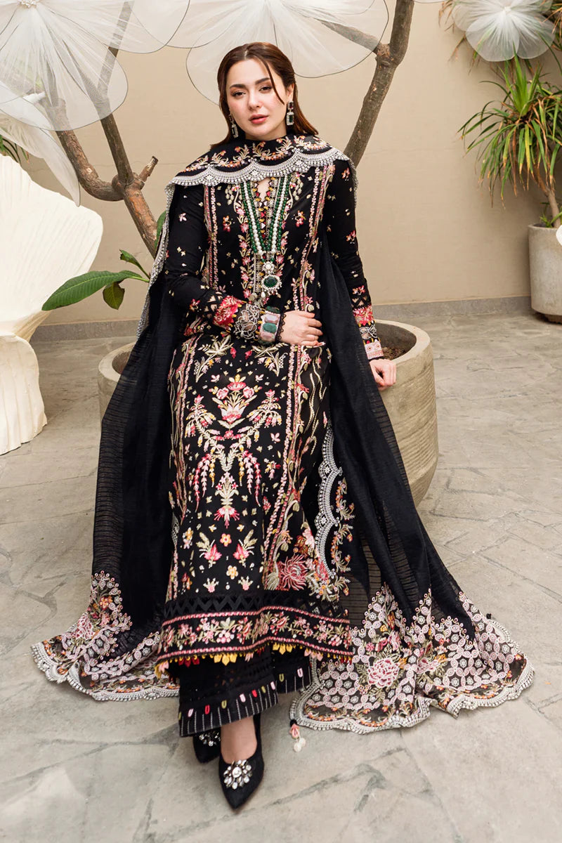 Qalamkar - 3PC Luxury Dhanak Embroidered Suit - USME-014057