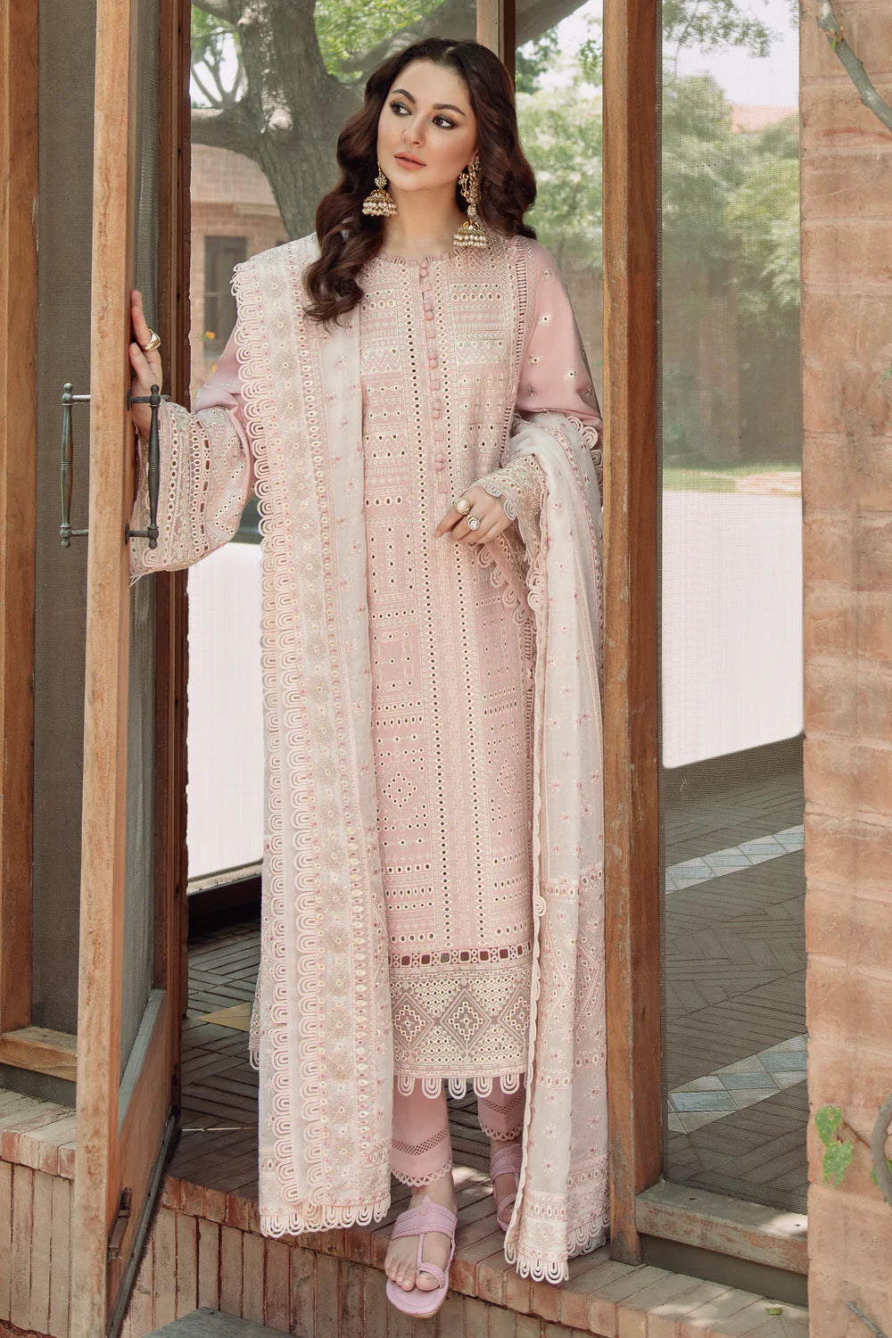 Jazmin - 3PC Lawn Embroidered Suit - USME-013003