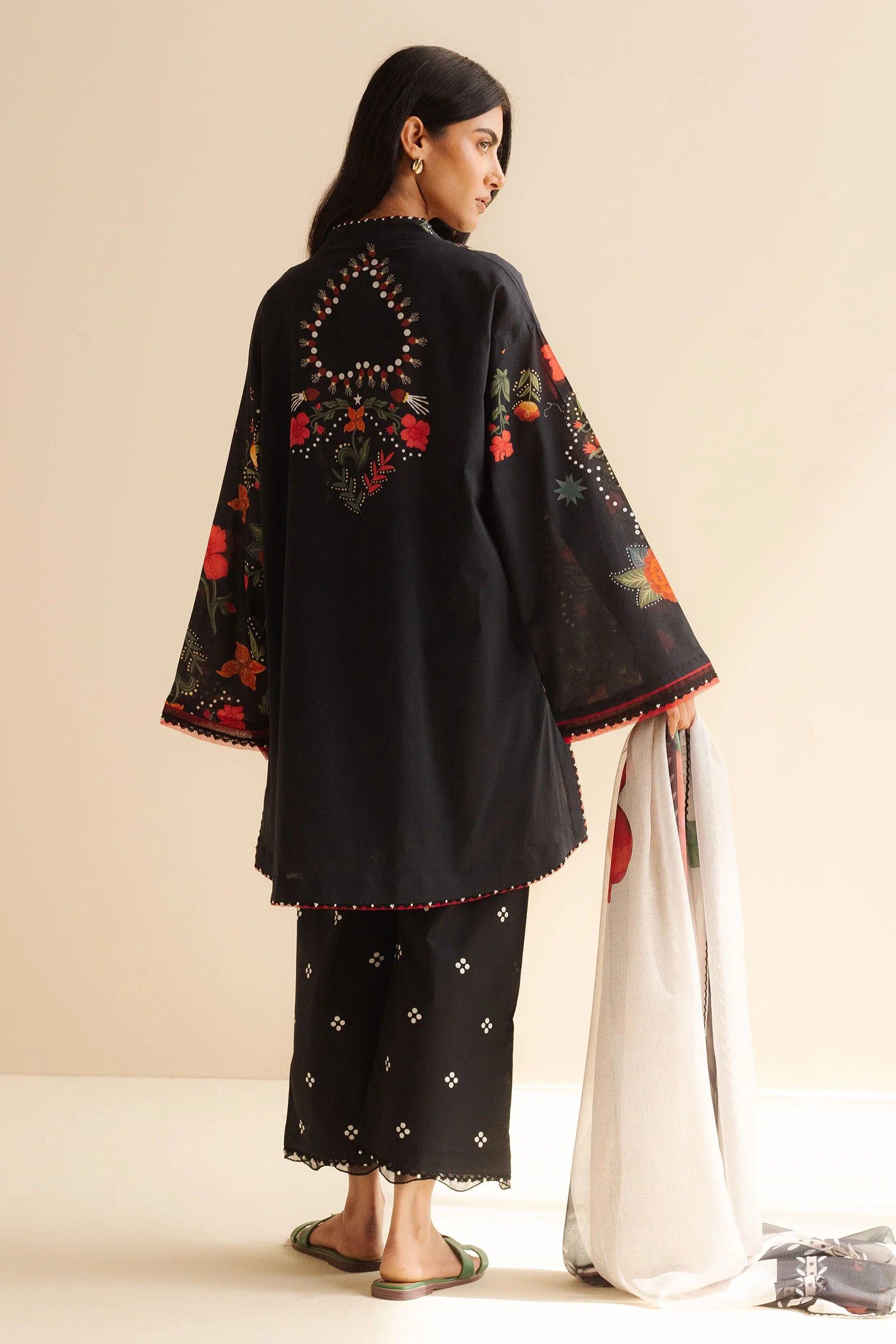 COCO BY Zarasha Jahan - 3PC  Lawn Digital Printed Suit - USME-013026