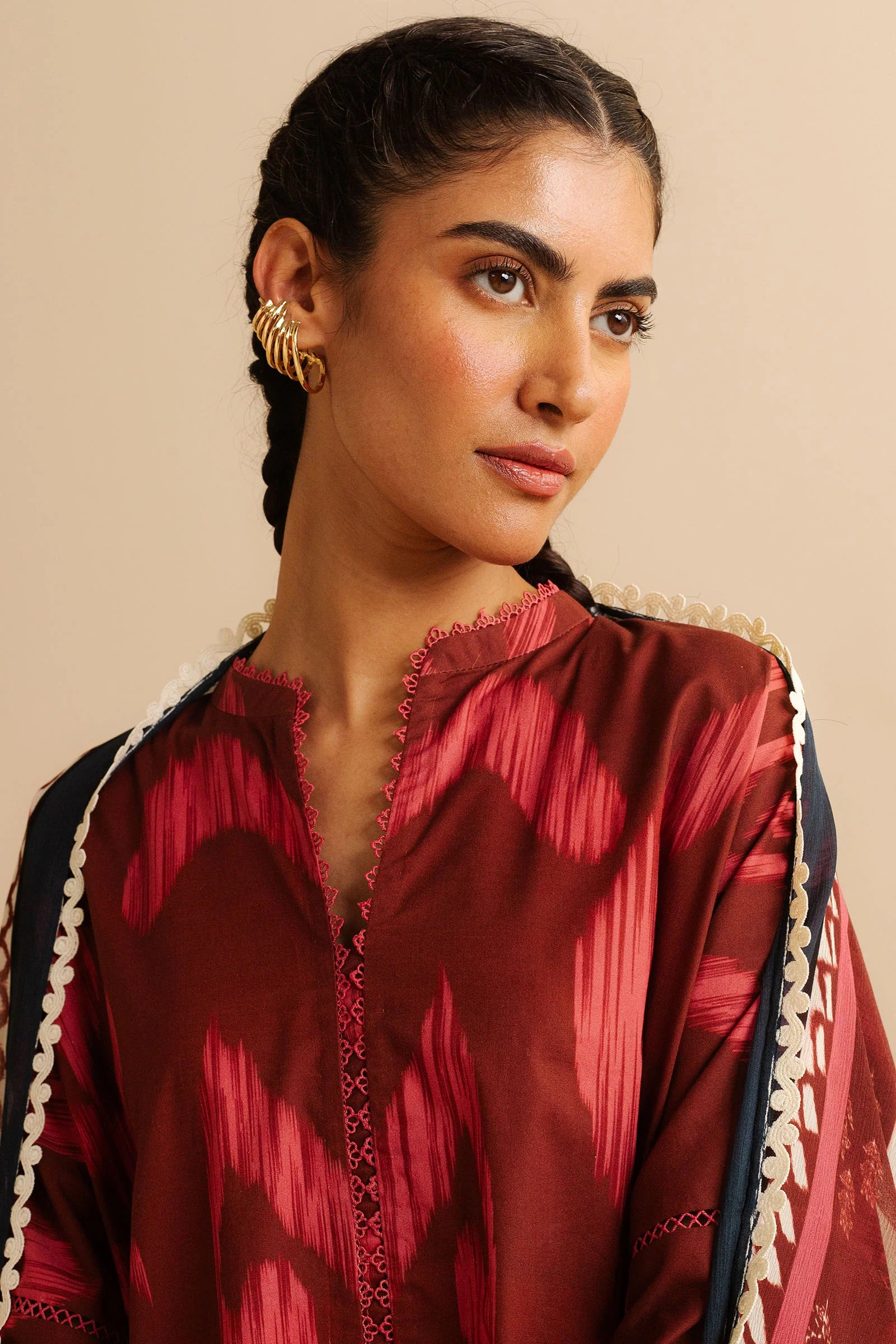 COCO BY Zarasha Jahan - 3PC  Lawn Digital Printed Suit - USME-013019