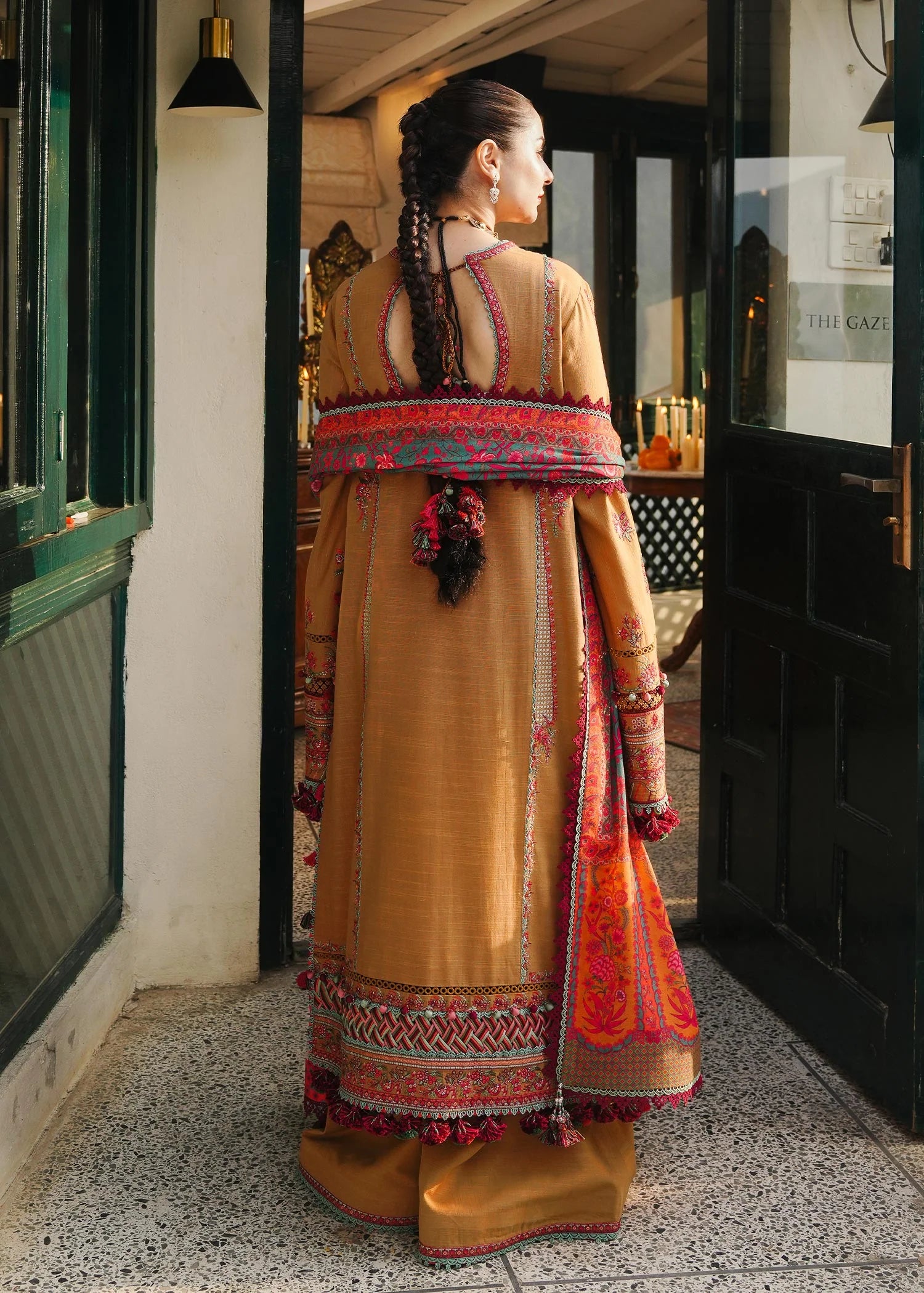Hussain Rehar - 3PC Luxury Dhanak Embroidered Suit - USME-014096