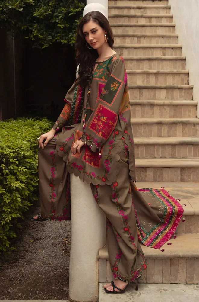 Charizma - 3PC Luxury Digital Printed Suit - USME-016004