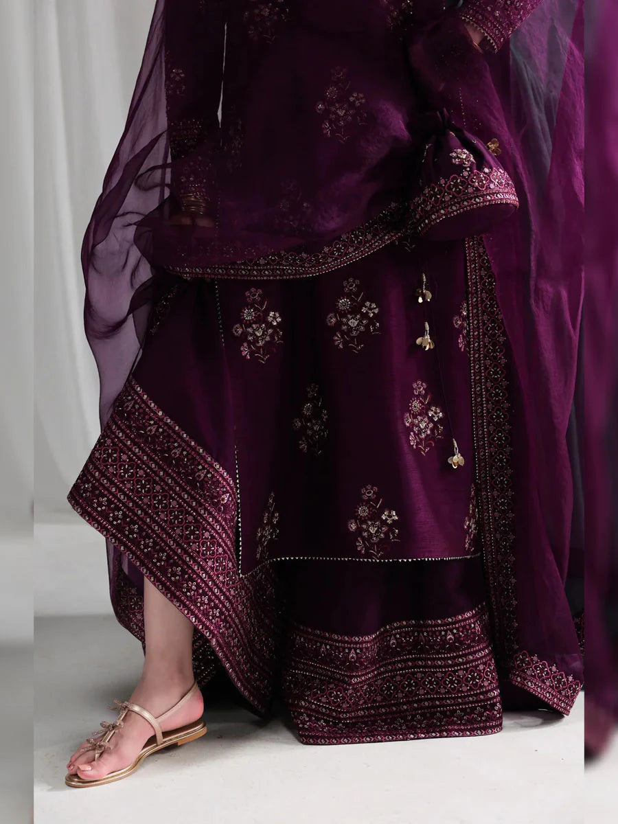 Motifz 3PC Luxury Dhanak Embroidered Suit - USME-0160626