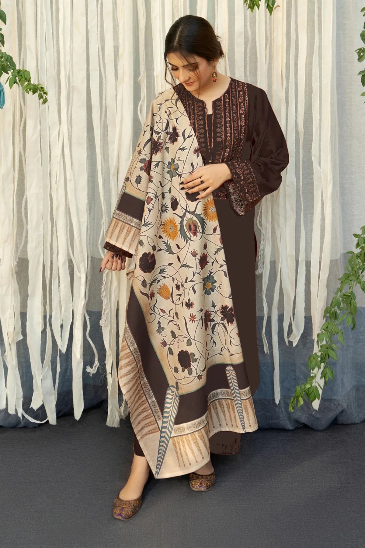 Aisling - 3PC Lawn  Embroidered Suit - USME-09014
