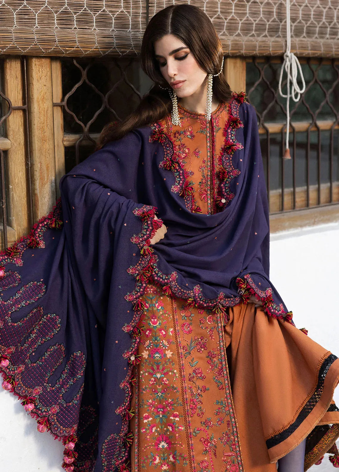 Hussain Rehar - 3PC Lawn Embroidered Suit - USME-014097