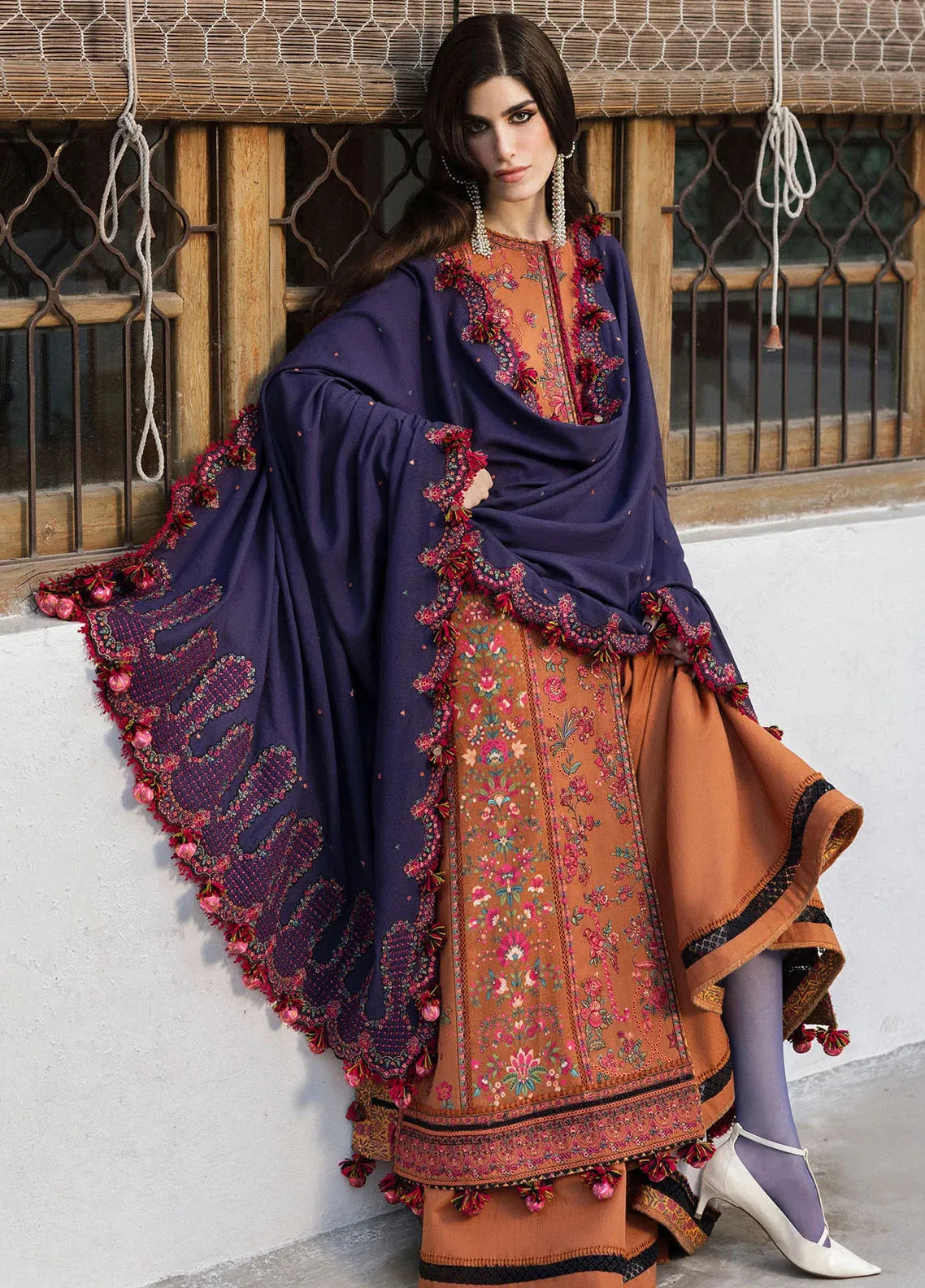 Hussain Rehar - 3PC Lawn Embroidered Suit - USME-014097