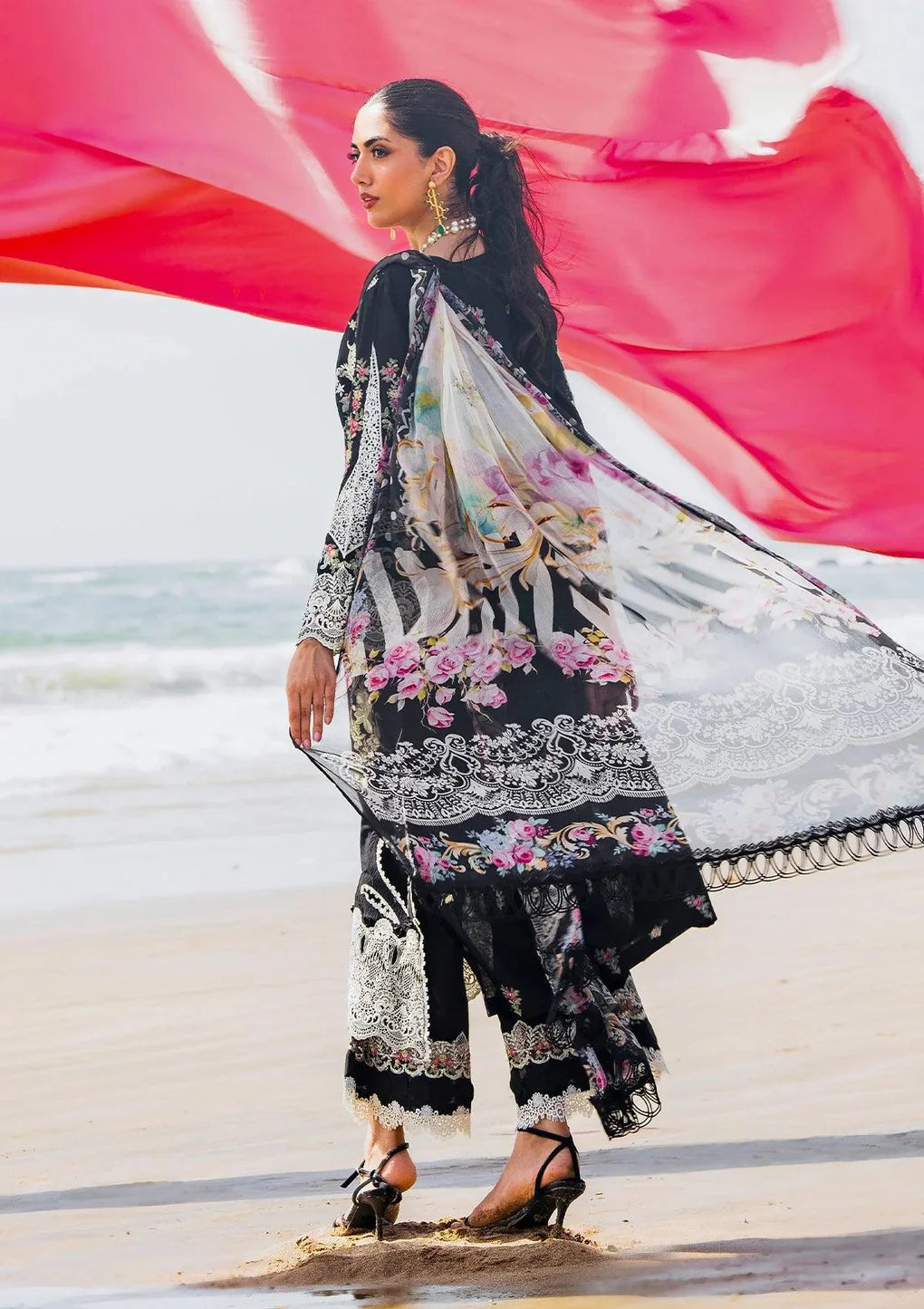ELAF - 3PC Luxury Dhanak Embroidered Suit - USME-015032