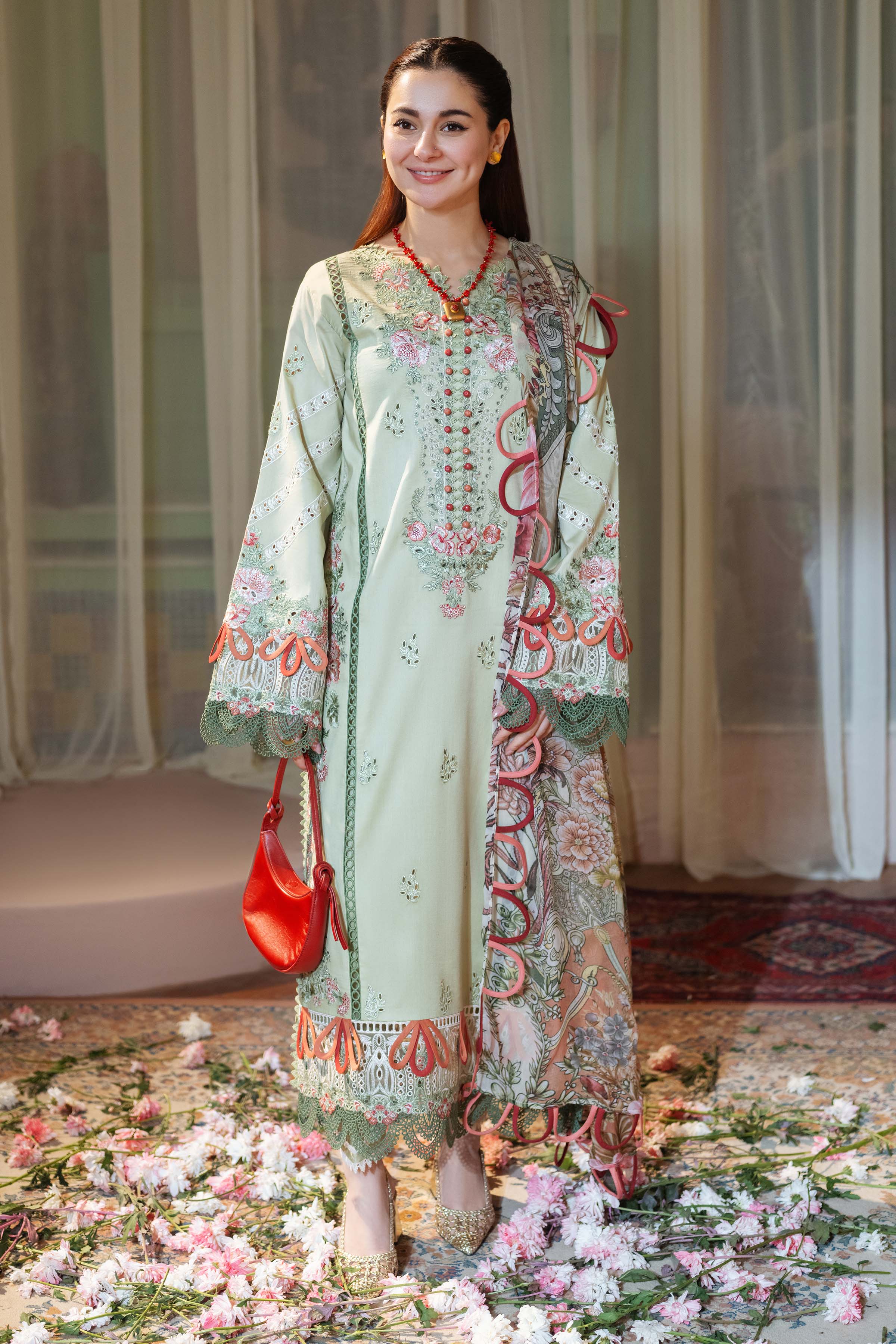 JADE - 3PC Luxury Dhanak Embroidered Suit - USME-015031