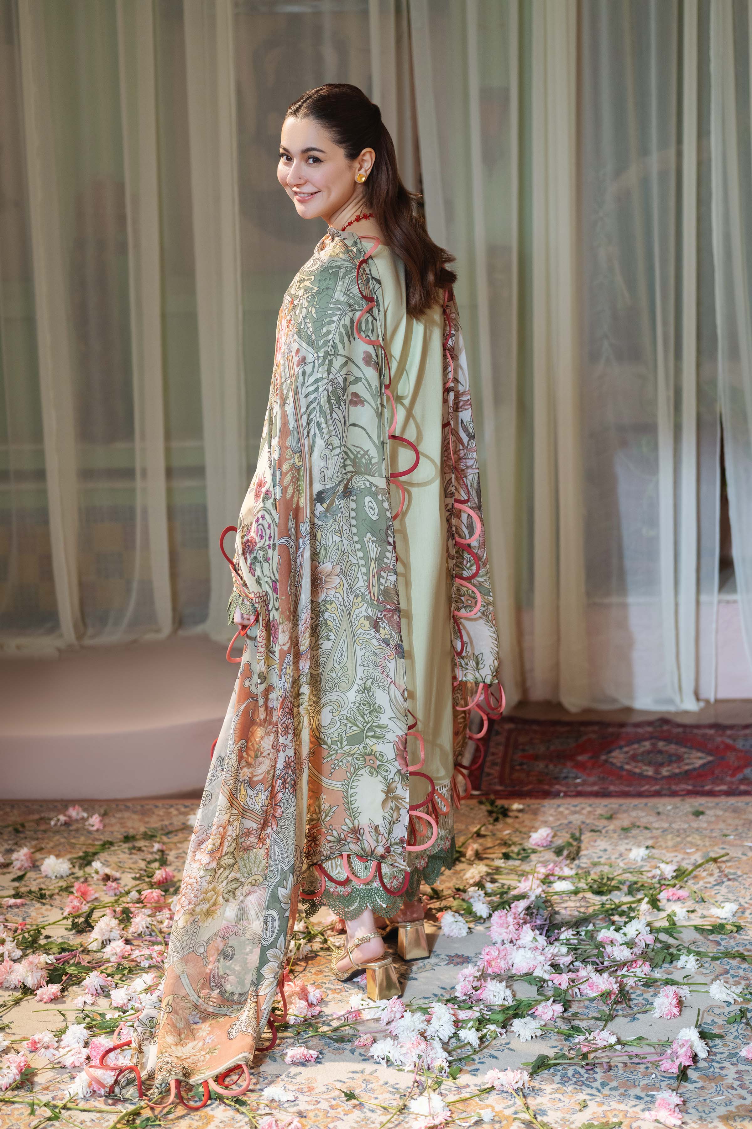 JADE - 3PC Luxury Dhanak Embroidered Suit - USME-015031