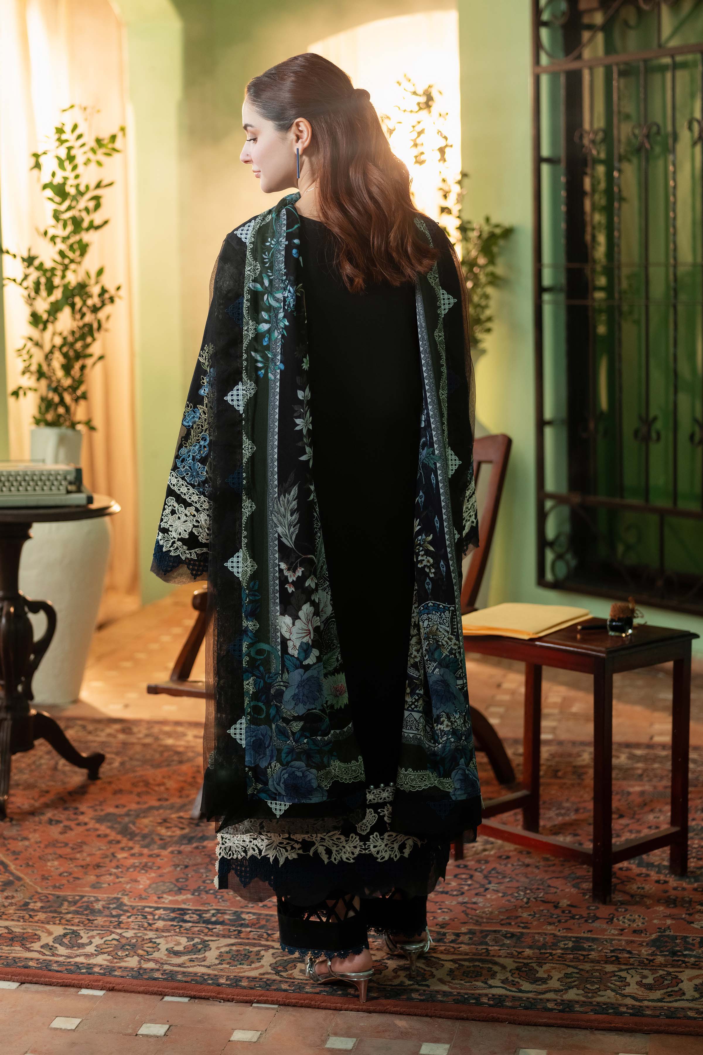 JADE - 3PC Luxury Dhanak Embroidered Suit - USME-014042