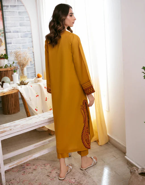 Urge - 2PC Luxury Dhanak Embroidered Suit - USME-014093