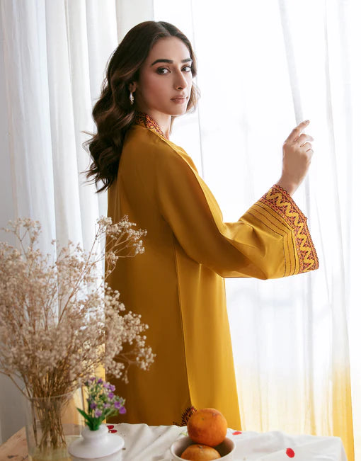 Urge - 2PC Luxury Dhanak Embroidered Suit - USME-014093