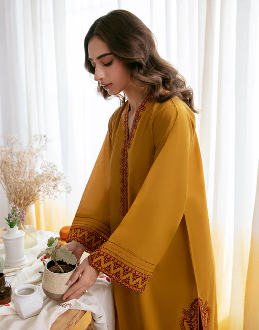 Urge - 2PC Luxury Dhanak Embroidered Suit - USME-014093