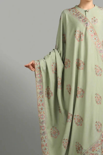 Bareeze - 3PC Luxury Dhanak Embroidered Suit - USME-015004