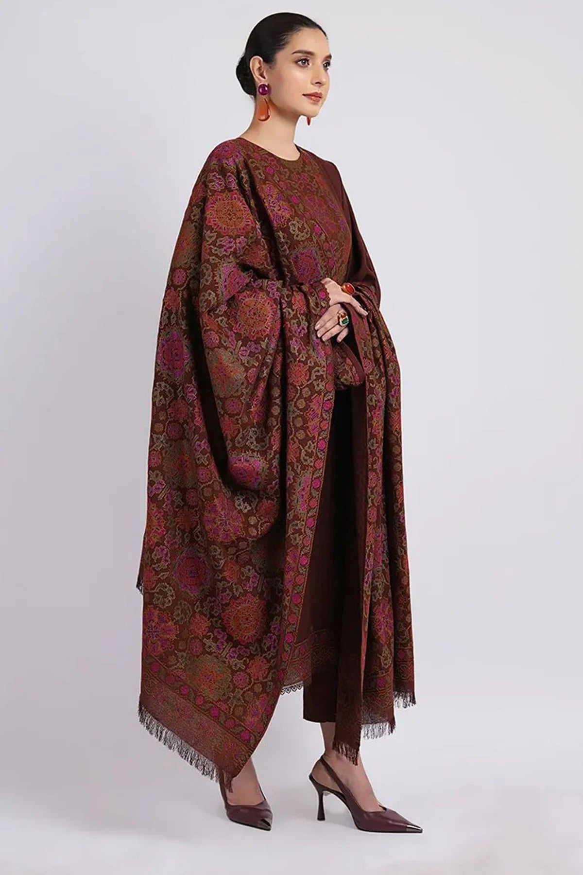 Bareeze - 3PC Luxury Dhanak Embroidered Suit - USME-015005