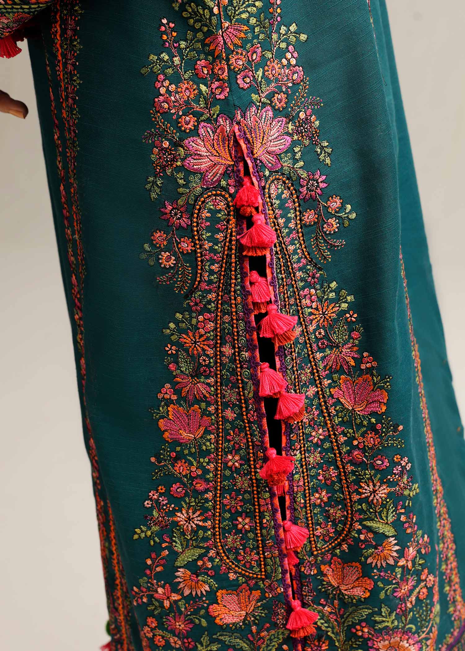 Hussain Rehar - 3PC Luxury Dhanak Embroidered Suit - USME-015026