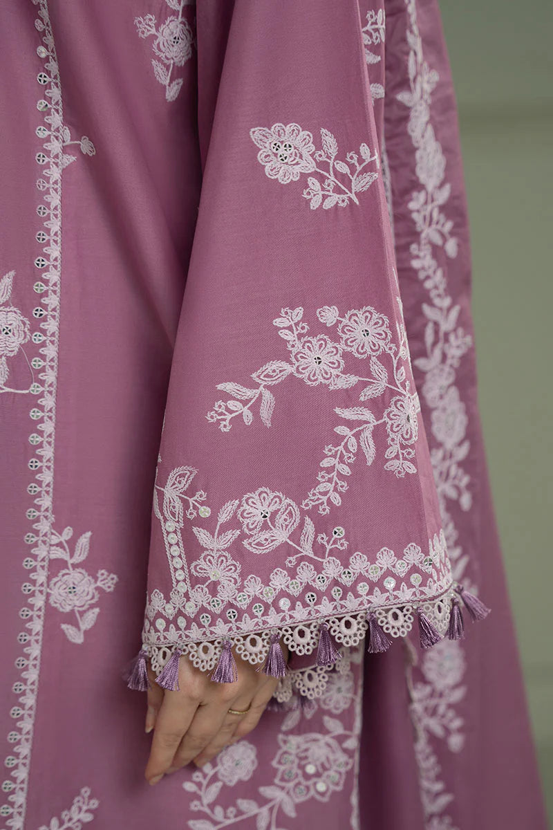 Cross Stitch - 3PC Luxury Dhanak Embroidered Suit - USME-015035