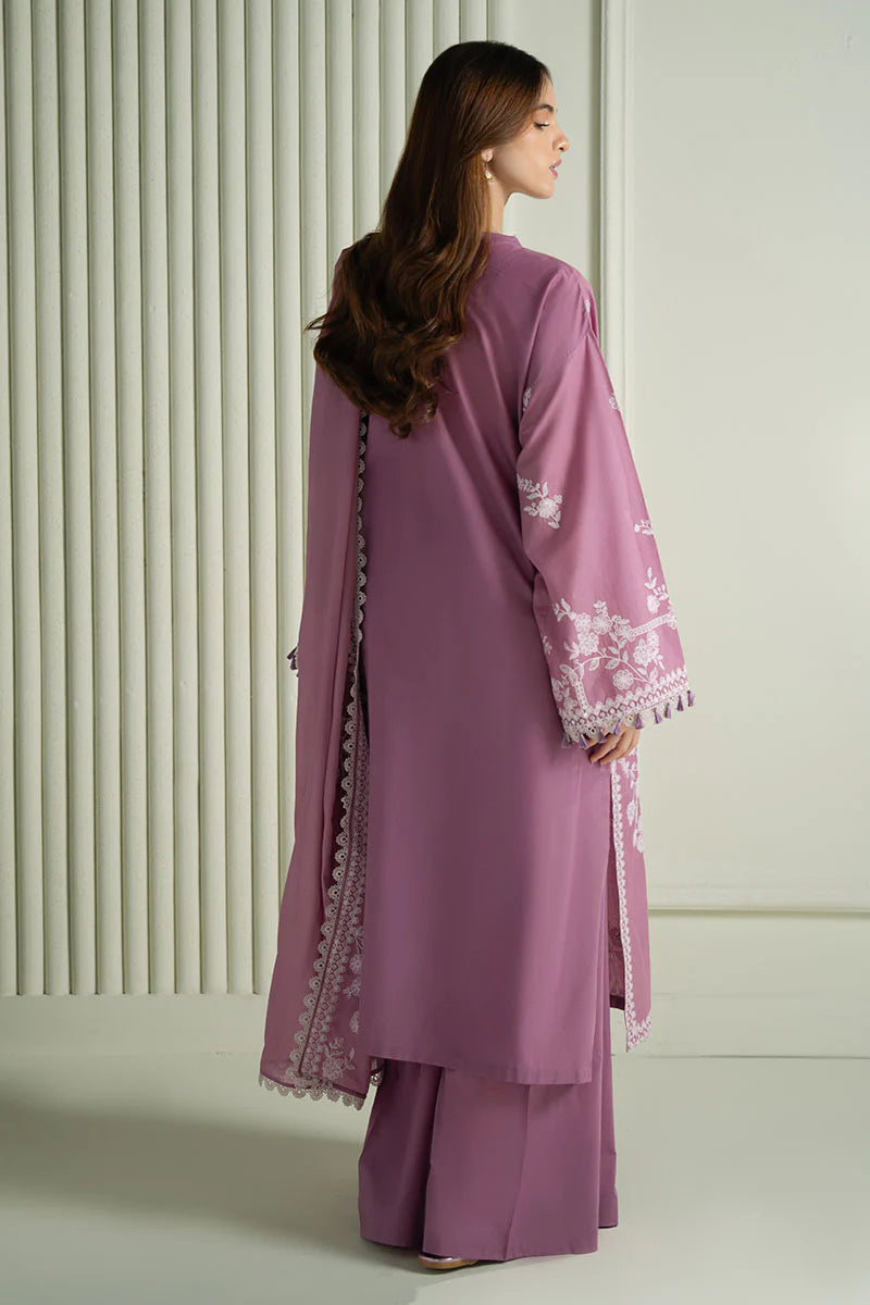 Cross Stitch - 3PC Luxury Dhanak Embroidered Suit - USME-015035