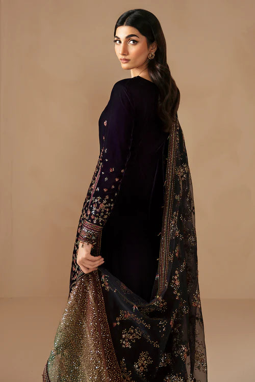 Jazmin - 3PC Luxury Velvet Embroidered Suit - USME-015047