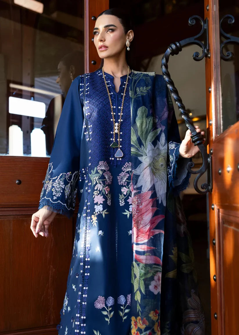 Crimson - 3PC Luxury Dhanak Embroidered Suit - USME-015061