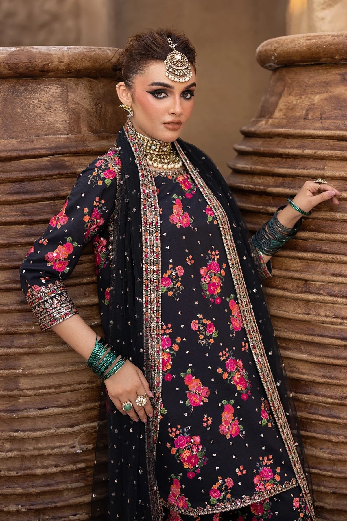 Charizma - 3PC Luxury Embroidered Suit - USME-015063