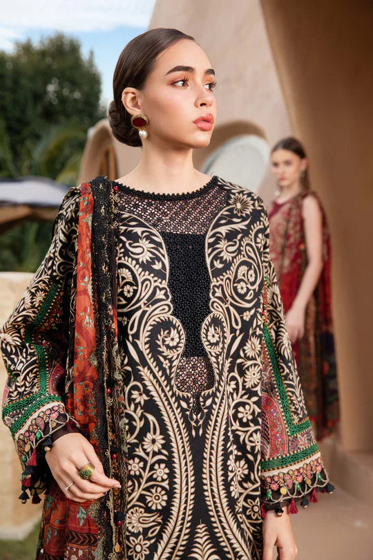Maria.B - 3PC Luxury Embroidered Suit - USME-015064
