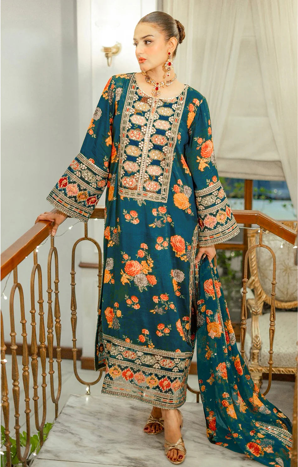 Aneelas - 3PC Luxury Embroidered Suit - USME-015067