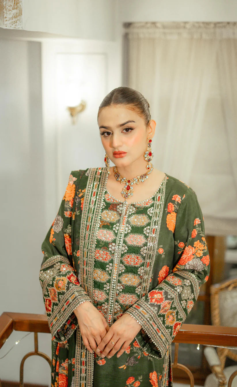 Aneelas - 3PC Luxury Embroidered Suit - USME-015065