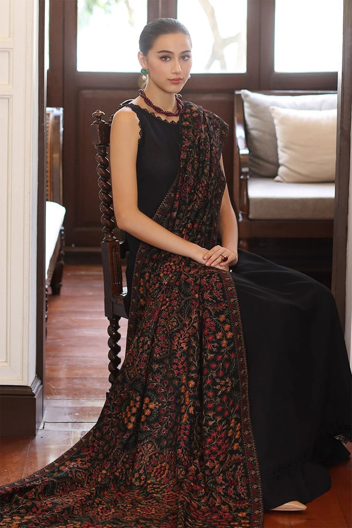 Beechtree - 3PC Luxury Dhanak Embroidered Suit - USME-015023